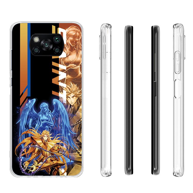 Anime Saint-Seiya Phone Case For Xiaomi Poco X7 X6 X5 Pro F7 Ultra Redmi 15C 15 13C 13 12C 12 10 10A 10C 9 9A 9C 9T Cover Poco X