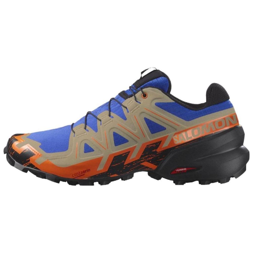 Salomon Speedcross 6 Comfortable Non-Slip Durable Low-Top Running Shoes Men Sneakers Blue Gray 471159