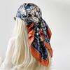 New Arrival: 90cm Women’s Cashew-print Headscarf, Satin Scarf, Satin Shawl
