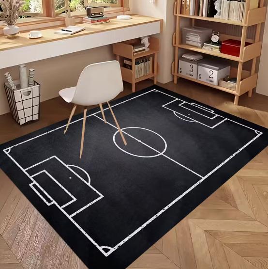 

3D Sports Football Creative Earth Mat Office Door Mat Restaurant Coffee Shop Decoration Mat, Eid Al Fitr Restaurant Floor Mats 40x60cm