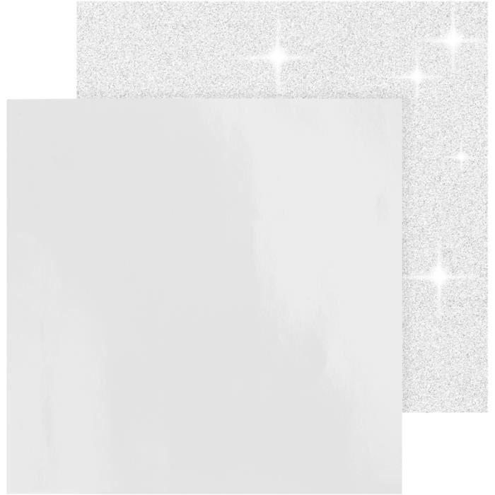 Scrapbooking Paper - 30.5 X 30.5 Cm - White - 2 Pcs