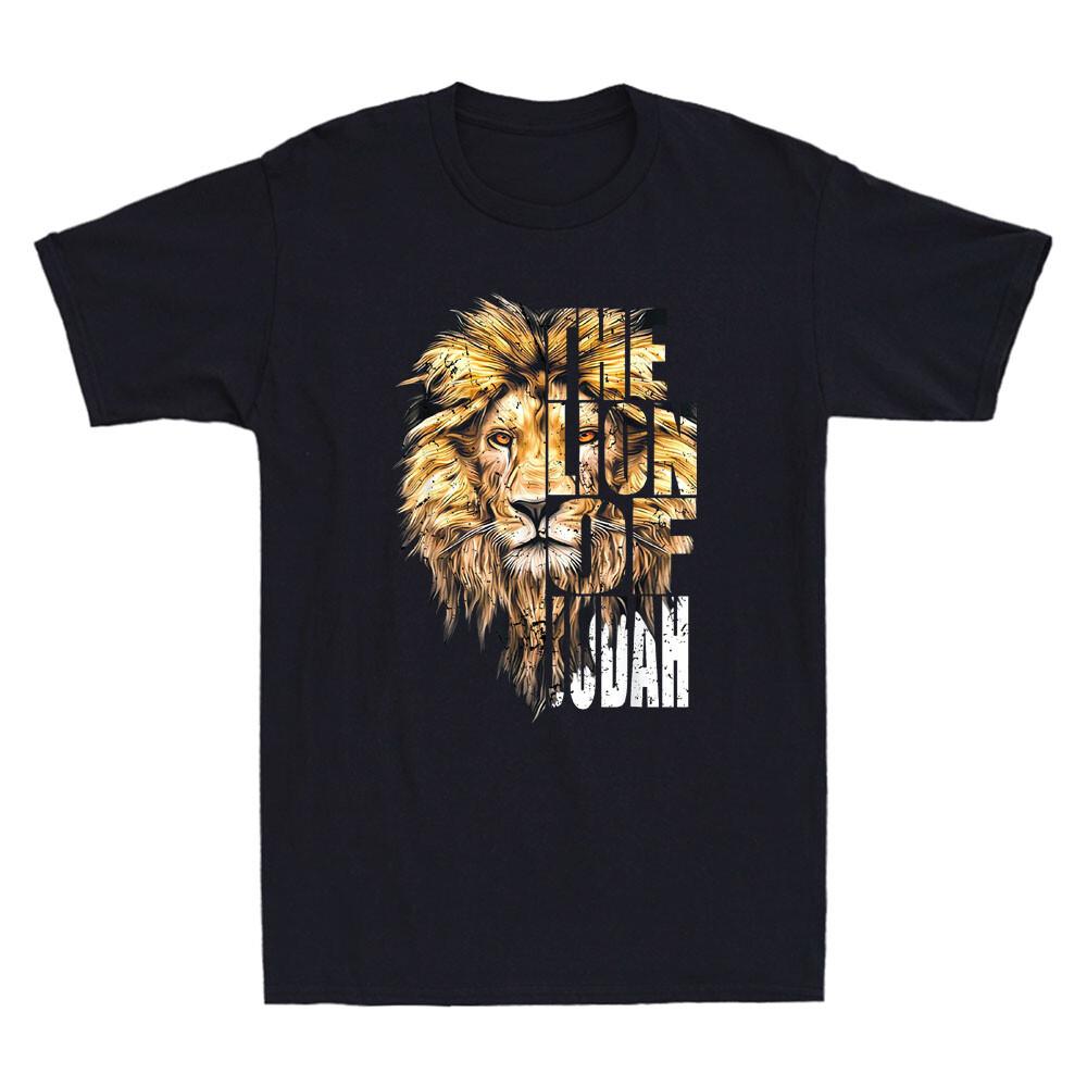 Jesus Lion of Judah Funny Christian Quote Gift Vintage Unisexs Short Sleeve TShirt