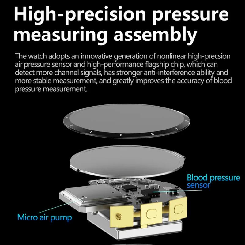 2025 Neue Luftpumpe Airbag Genaue Messung Smartwatch Herren Mikro Körperliche Untersuchung Blutdruck Sport Smartwatch