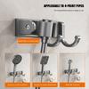 Adjustable Shower Head Holder Self-Adhesive with Hook Showerhead Bracket Wall Mounted Handheld Sprayer Support