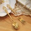 HANYANG 304 Stainless Steel Tableware Family Hotel Supplies Steak Fork and Spoon Set Western-style Tableware
