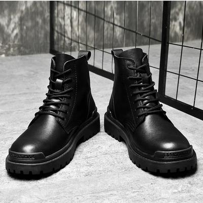 Fashion Fashion Mens Boots Autumn Winter Men Boots Genuine Leather Casual Shoes For Man Retro Motorcycle Boots Big Size 38-48