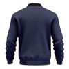 Giacca Bomber Casual da Uomo a Manica Lunga, Colore Unito, Collo Alto, con Zip