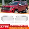 For Chevrolet Suburban Tahoe GMC YUKON Car Sticker Rearview Side Mirror Cover Wing Cap Exterior Door Rear View Case Trim Silver