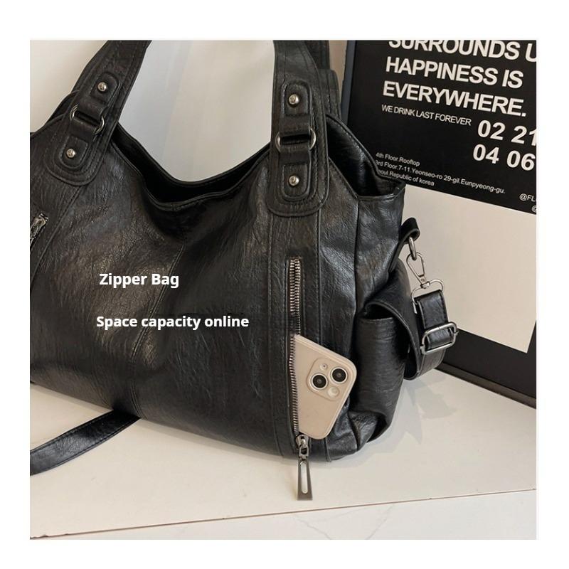 Winter Female Handbag Large Capacity Shoulder Bags Big Tote Bag Ladies Soft Leather Hobos Messenger Bags Women Shopper Bag