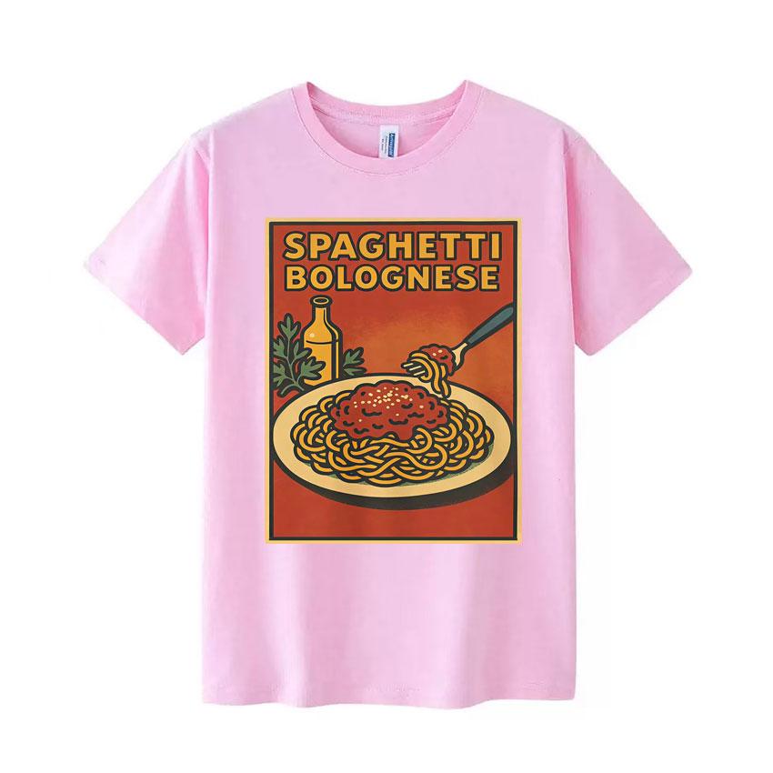 Funny Italian Spaghetti Meme Pop T Shirt Men Women Tshirt Fashion Crewneck Cozy Casual Aesthetic Shortsleeve Tshirts Hot Sale