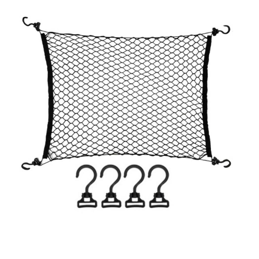 Portable Mesh Cart Cover with Hooks Expandable, Adjustable, Elastic Cargo Net