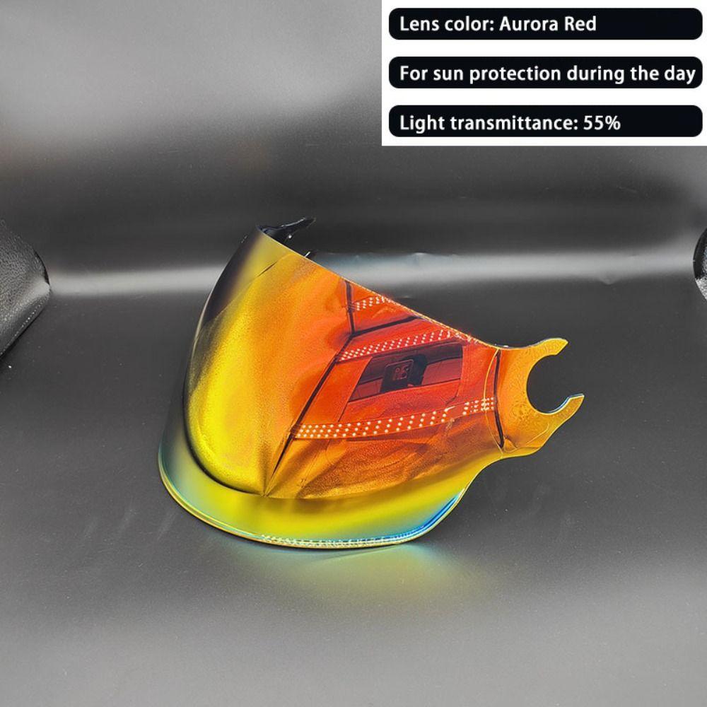 Windproof LS2 Helmet Visor Mirrored UV Plating Lens OF562 Visor Accessories