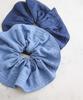 VINGTAINE Dungaree Large Trendy Hair Hair Women's Denim-Style Scrunchie, Scrunchie, Accessory, Tie, HS-218-IG