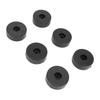 24PCS Speaker Isolation Feets Rubber Shock Proof Speaker Floor Protector Mat with Screws for Turntables Amplifiers