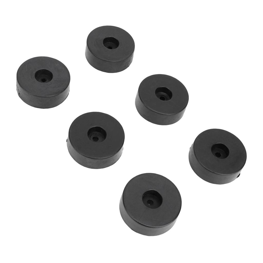 24PCS Speaker Isolation Feets Rubber Shock Proof Speaker Floor Protector Mat with Screws for Turntables Amplifiers
