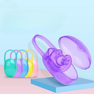 New Clean Pacifier Marking Box Portable Pacifier Box No Harmful Substances for Baby Kids Supplies Anti-loss Nipple Storage Box