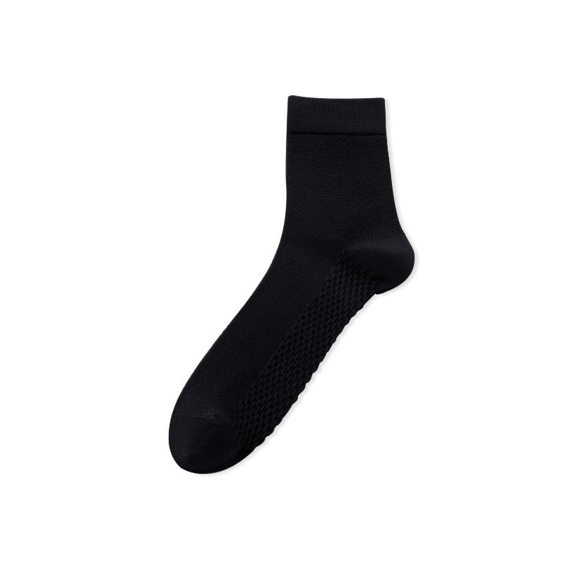 Pure Cotton Mid-tube Socks, Anti-odor and Antibacterial Socks, Sweat-absorbing, Men's Summer Business Casual Sports Mesh, Spring and Autumn Styles