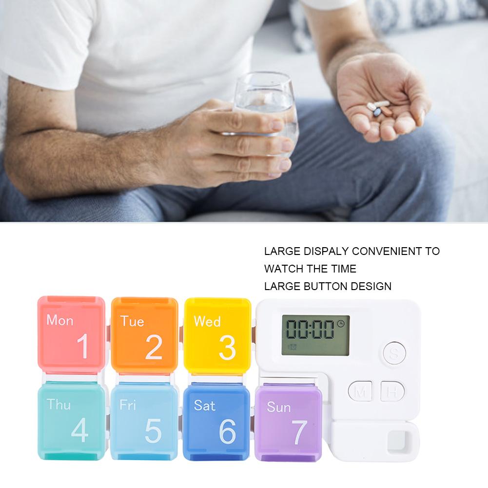 Mini Weekly Portable Medicine Remider Tablet Pills Candy Storage Box Organizer Case
