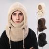 Windproof Balaclava Hats Plush Hooded Hat Fashion Ear Protection Cap