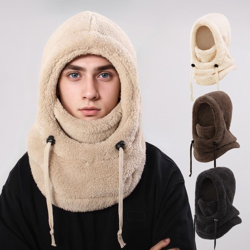 Windproof Balaclava Hats Warm Hooded Hat Unisex Ear Protection Cap