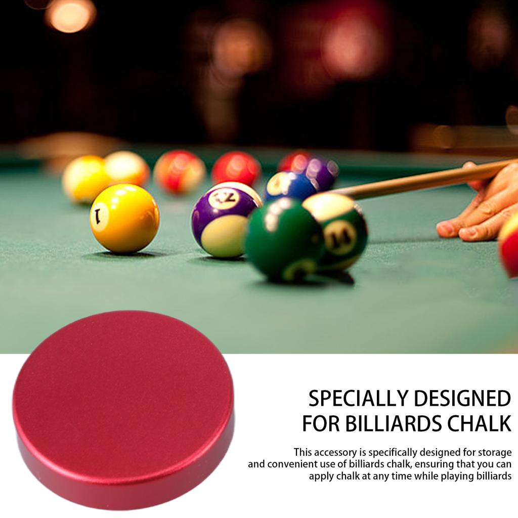 Billiards Chalk Pool Cue Chalk Holder Magnetic Chalks Carriers Case Round Cue Tip Chalk Holder Billiard Table Accessorys