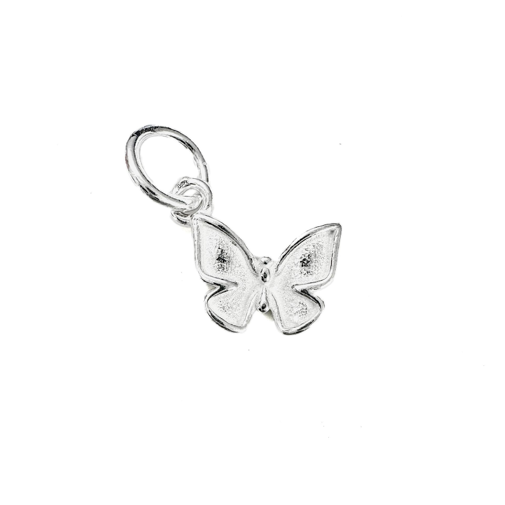 S999 Sterling Silver Retro Butterfly Pendant Charm for DIY Bracelets  Necklaces 999 Pure Silver