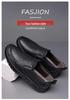 2025 Men’s Breathable Soft-Soled Slip-On Leather Business Casual Shoes - British Style, Low-Top.