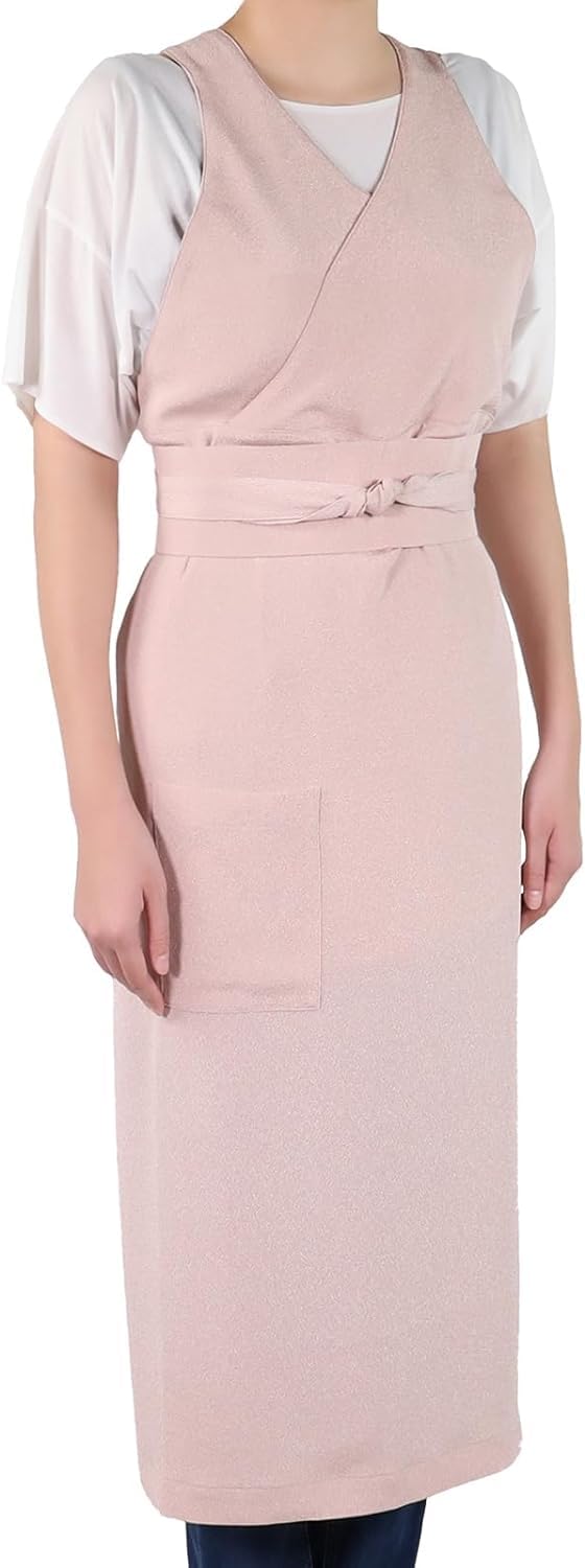 

Tea Ceremony Practice Japanese Long [KISSAKO] Wear, Clothes, Keiko, Women s Apron, Vest, Dress, [Patent Pending] (Pink, M) рожевий