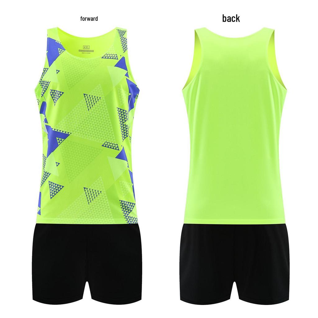 Men's Quick-Dry Track and Field Training Set: Marathon Running Vest & Shorts
