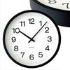 KATOMOKU Muku Clock 16 LL Black km-116BKRCS Wall Clock with Sweep Movement, 38cm Diameter (SKP Radio-Controlled Clock)