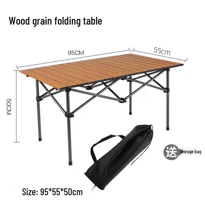 Outdoor Foldable Roll-Up Picnic Table & Chair Set