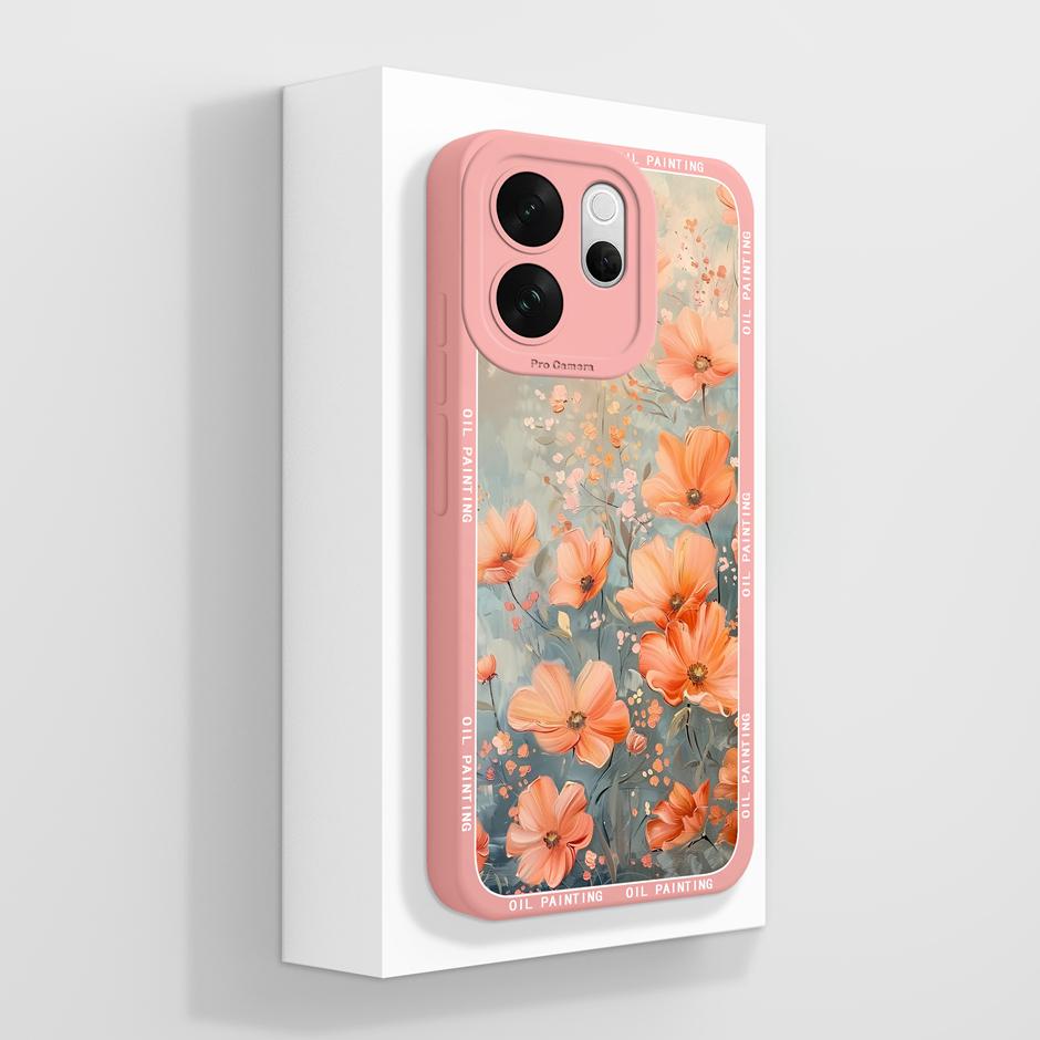 For VivoV70 V70Elite V70FE Case Love Heart Flower Dustproof Drop-Resistant Minimalist Protector For Vivo V70 FE Elite Capinha