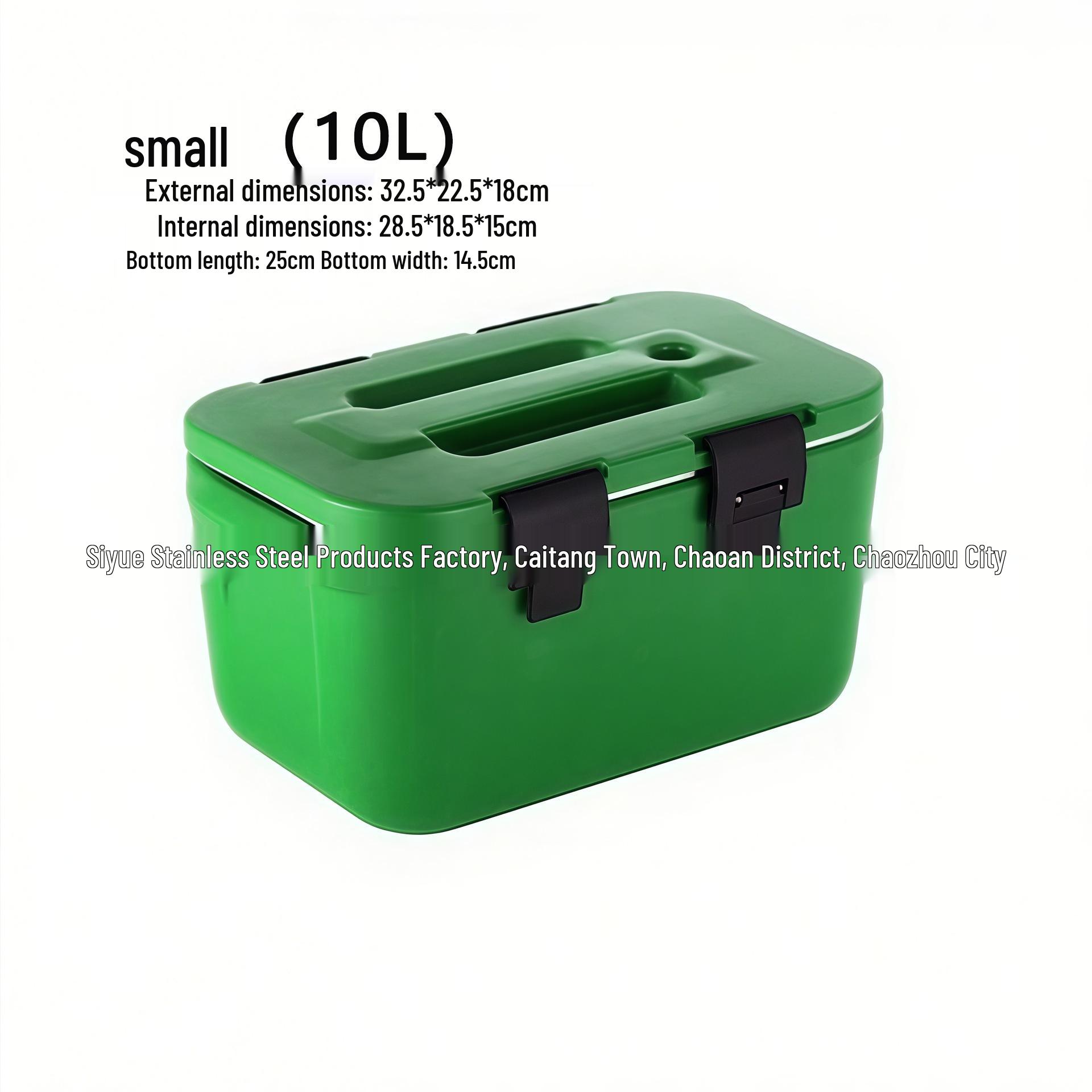 Stainless Steel Portable Insulated Cooler Box for Outdoor Camping (Large Capacity)