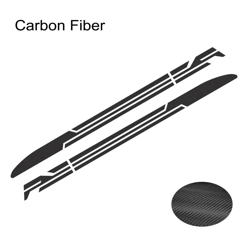 2PCS Racing Sports Style Stripe Car  Body Side Sticker Rocket Graphics Decal Pickup Auto Modified Decoration Sticker Accessories