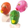 Maschera Costume Cosplay Divertente per Giorno dei Buffoni per Uomini e Donne Adulti Festa Maschera Testa di Pesce Verde Copricapo per Festa con Trucco
