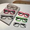 Trendy Personality Fluorescent Anti Blue Light Glasses Anime Party Plain Light Mirror Optical Eyewear Ins Fashion