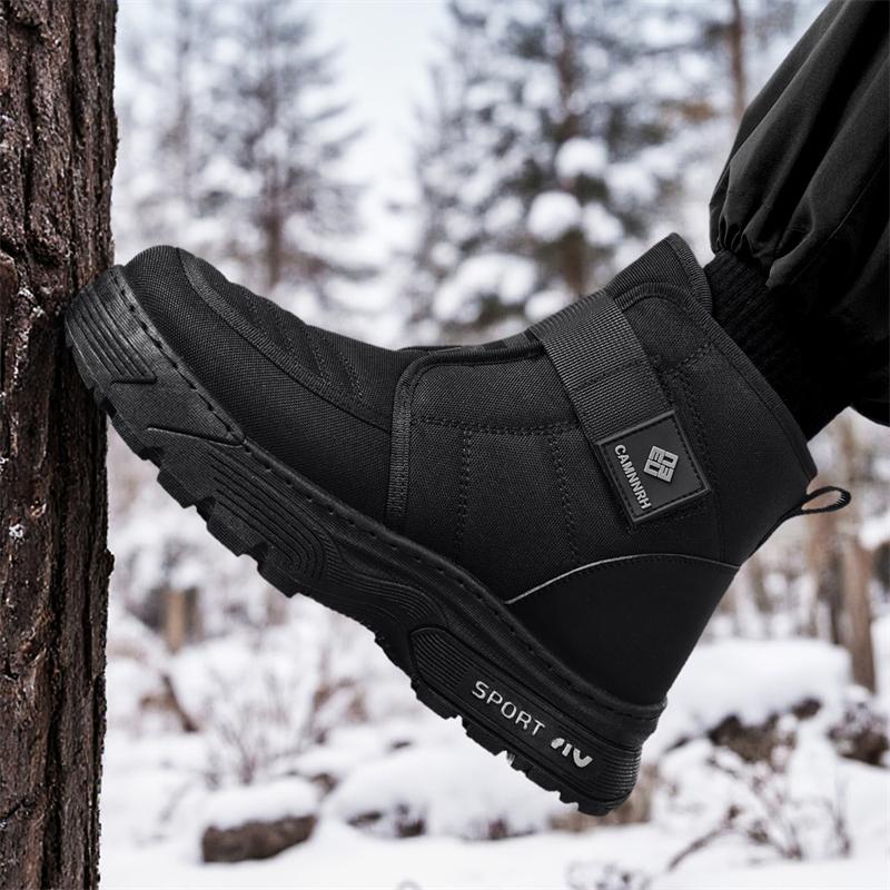 New Men's Classic Winter Fashion High Top Thick Sole Snow Shoes Comfortable Soft Sole
