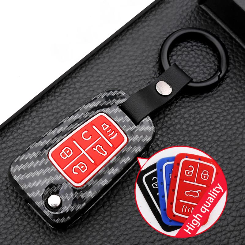 Carbon Fiber Remote Car Key Cover Case For Opel Vauxhall Mokka Astra J Corsa E Insignia Zafira C For Chevrolet Cruze 2009-2014