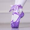 Satin ribbon adult ballet dance shoes female teacher shoes soft sole summer practice cat claw shoes shape strap dancing shoes