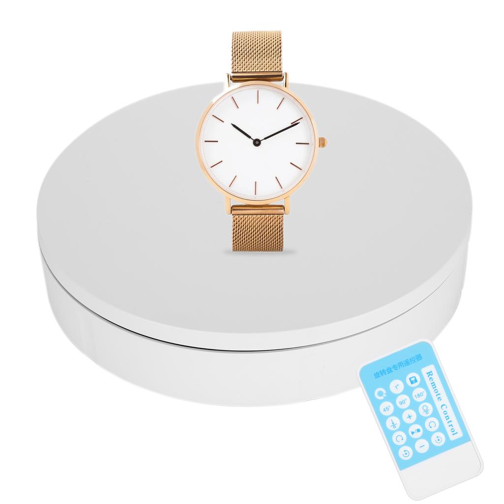 30cm Diameter Watch Remote Control Rotating Turntable Electric Round Display Stand