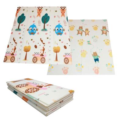 Folding Mat 150x180x1cm - Nature/bears