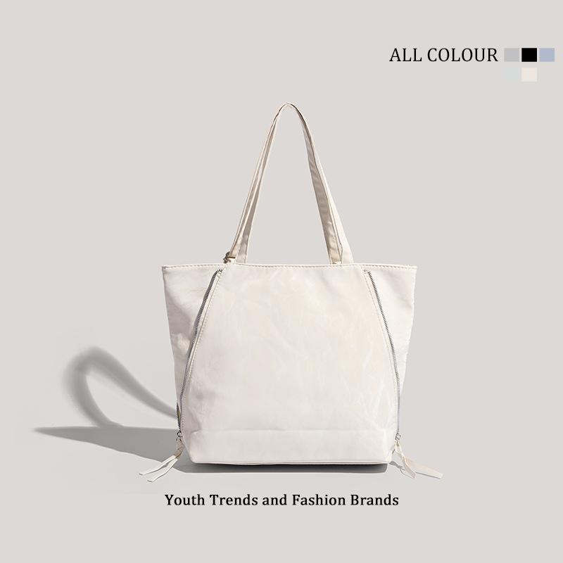 Stylish Large-capacity Backpack Female Students Commute To Class Summer Textured Shoulder Bag Female