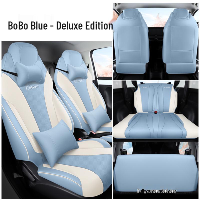 Coway Perforated Leather Car Seat Cushion for All Seasons - Full Surround & Compatible with Electric Seats