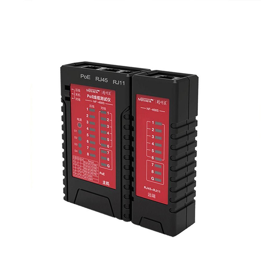 

Красный тестер сетевого кабеля непрерывности, инструмент для тестирования проводов, электрический проводной трекер, устройство для проверки кабеля с одной головкой