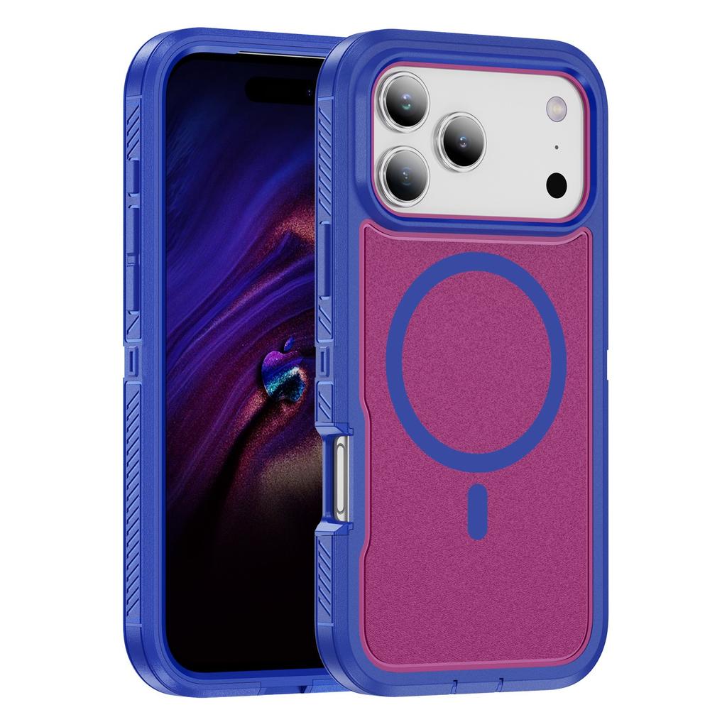 Military Heavy Duty Ott Armor Box Rugged Phone Case for IPhone 17Pro Max 16 15 14 13 Enhanced Anti-Drop Magnetic Charge Cover