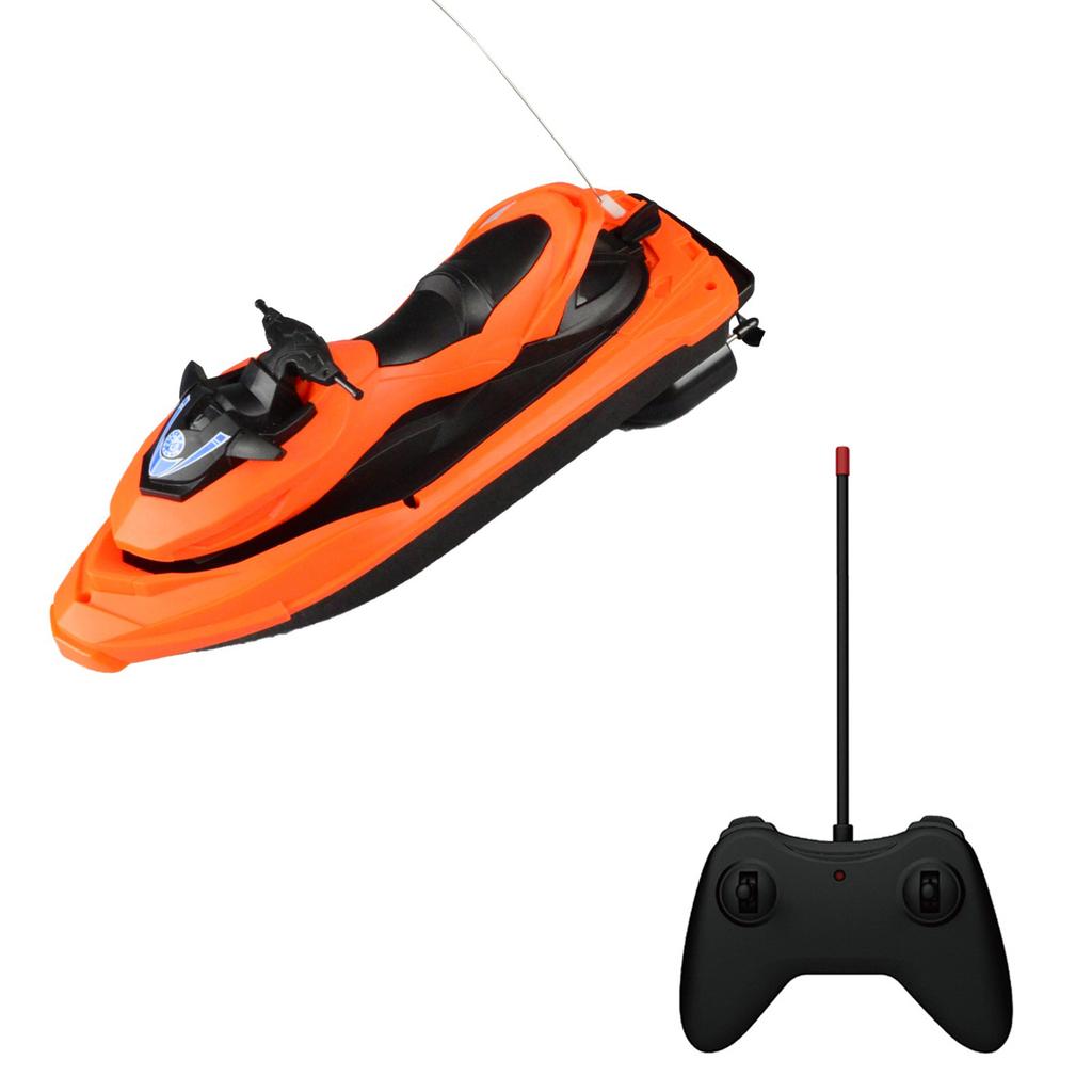Remote Control Motor Boat, High Speed Remote Control Boat for Kids Adults Orange
