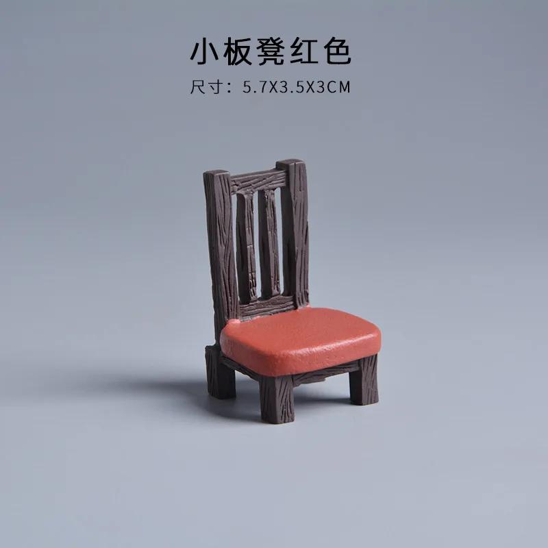 Cute Cartoon Cat Frog Bear Yellow Chair Computer Model Office Ornament Mini Home Decor Crafts Accessories Desktop Figurines Gift