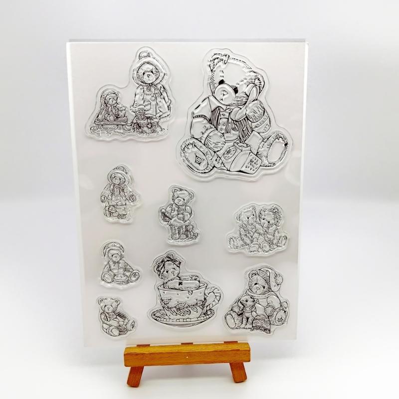 1 Sheet Clear Stamp Transparent Seal Stamp Card Making 3D Scrapbooking Paper Crafting Stamps Handmade Crafts Supplies
