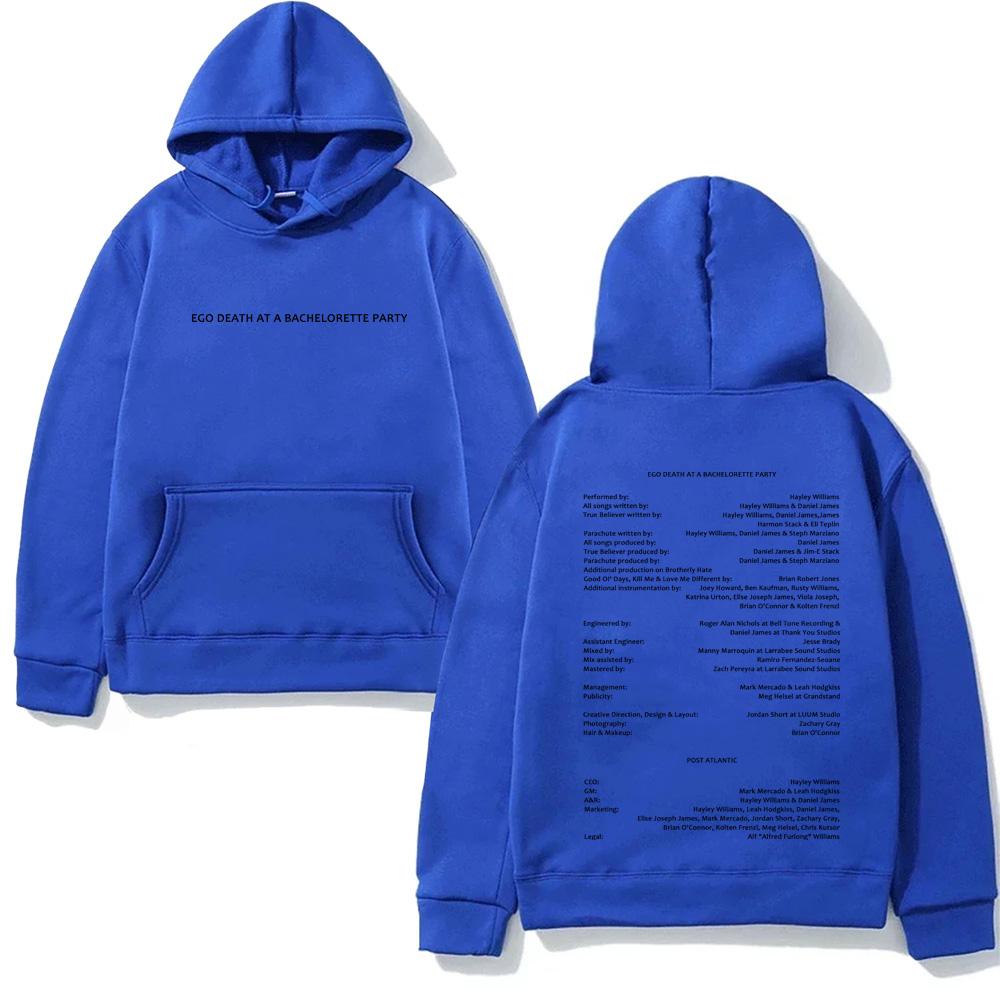 Hayley Williams NEW HOODIE 2026 Winter HighQuality Moletom EGO DEATH AT A BACHELORETTE PARTY Graphic Printing Hoody Comfortable