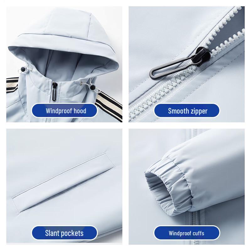 ROMON Men's Casual Hooded Jacket